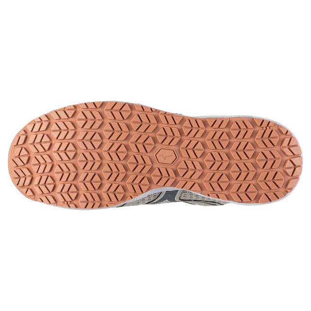 オールマイティ ワークシューズ 25.5cm ベージュ×ダークグレー VH 51L BOA F1GA230649255 ミズノ [メンズ 男性 ワーキング スニーカー ローカット ダイヤル靴 軽量]