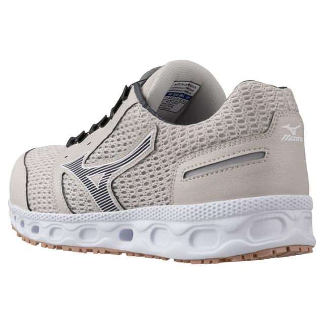 オールマイティ ワークシューズ 25.5cm ベージュ×ダークグレー VH 51L BOA F1GA230649255 ミズノ [メンズ 男性 ワーキング スニーカー ローカット ダイヤル靴 軽量]