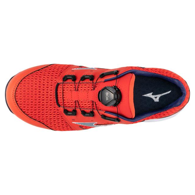 オールマイティ ワークシューズ 26.5cm オレンジ×ブルー VH 51L BOA F1GA230654265 ミズノ [メンズ 男性 ワーキング スニーカー ローカット ダイヤル靴 軽量]