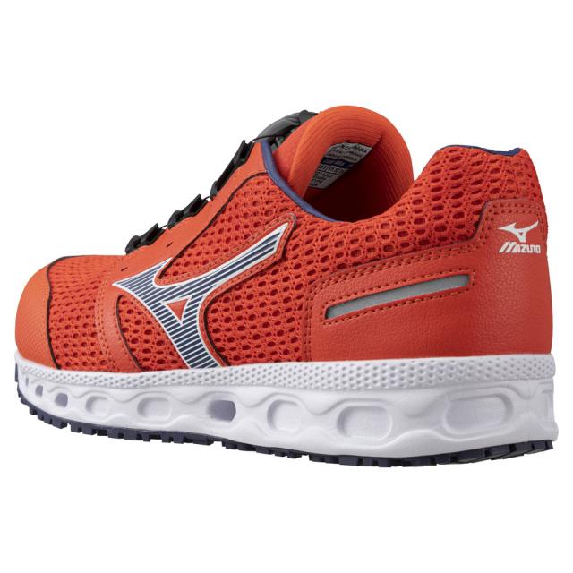 オールマイティ ワークシューズ 26.5cm オレンジ×ブルー VH 51L BOA F1GA230654265 ミズノ [メンズ 男性 ワーキング スニーカー ローカット ダイヤル靴 軽量]