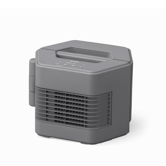 セラミックファンヒーター ツインセラ グレー ACH-MN12A-H [暖房器具 コンパクト パーソナル暖房 軽量 角度調整 タイマー アイリスオーヤマ]
