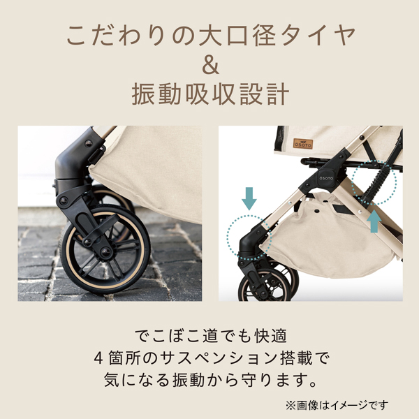 犬・猫用バギー OSOTO GRACE QC2 シュクレ [お散歩バギー カート コンパクト 快適 犬用品 猫用品 ペット用品 ジェックス]_5