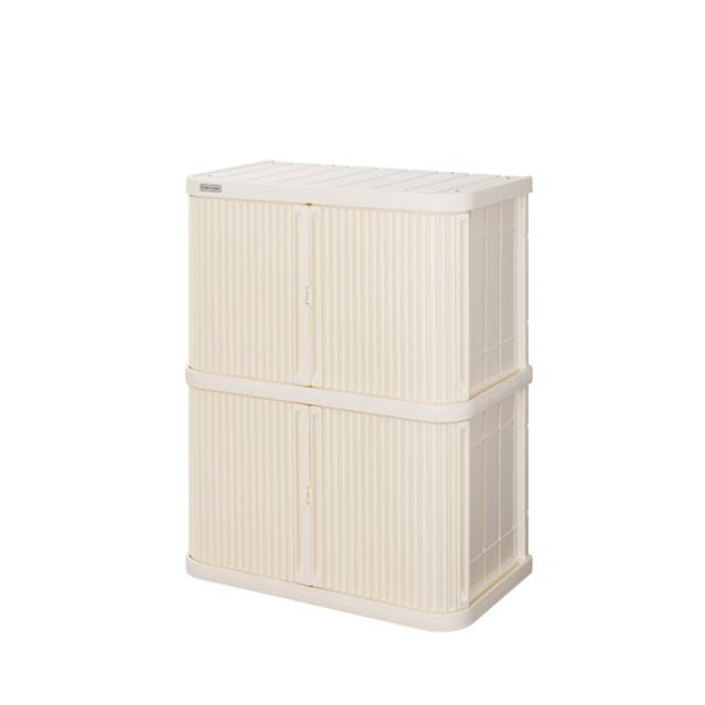 ミニロッカー アイボリー W90×D52×H115cm ML-1200PP [物置 屋外収納 快適収納 スタッキング アイリスオーヤマ]