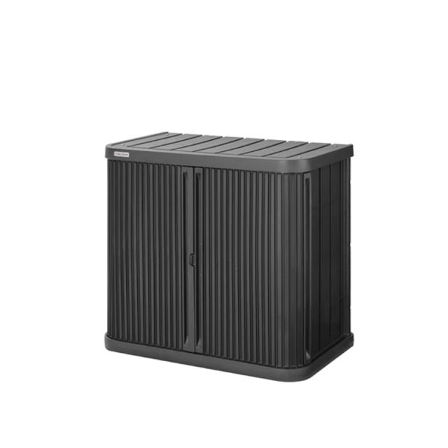 ミニロッカー ダークグレー W90×D52×H80cm ML-800PP [物置 屋外収納 快適収納 スタッキング アイリスオーヤマ]