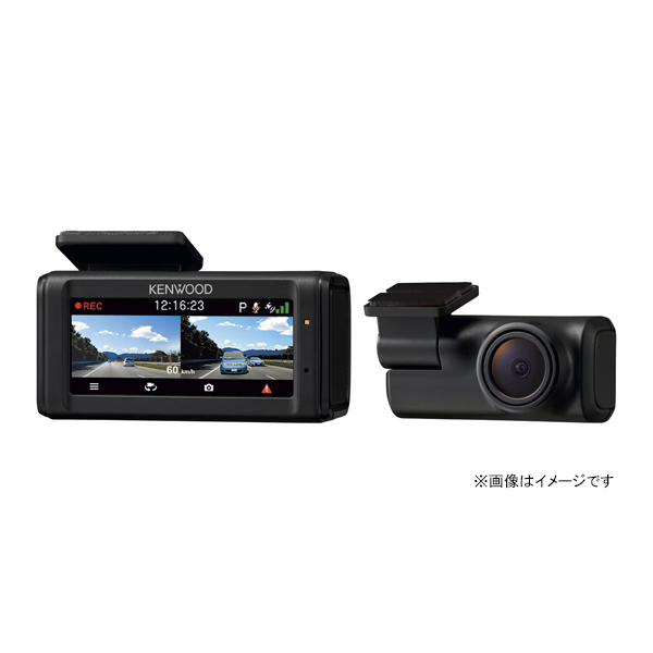 ドライブレコーダー 前後撮影対応2カメラ 3年保証 DRV-R40W [ドラレコ 車載カメラ 大容量 録画 コンパクト カー用品 KENWOOD]_2