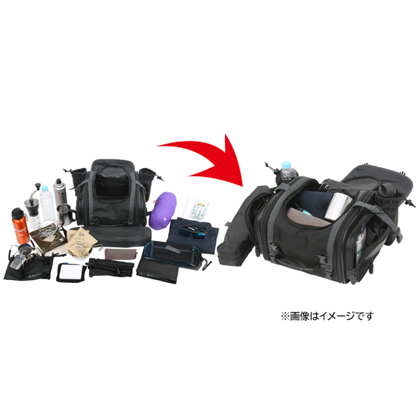 ミニフィールドシートバッグ ブラック MFK-100 [ツーリングバッグ 荷台バッグ 二輪 バイク用品 TANAX]_1