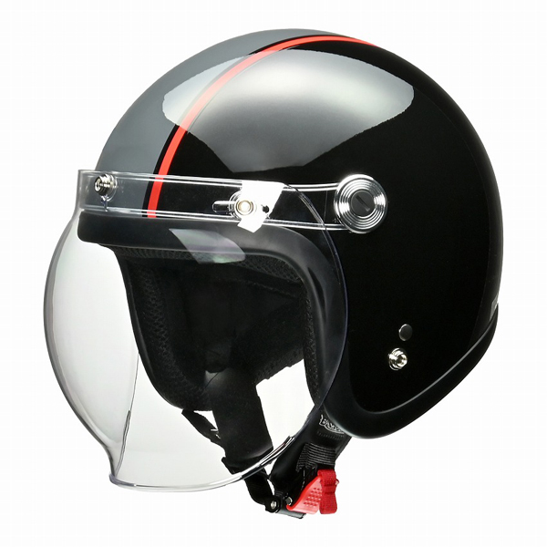 ジェットタイプヘルメット バートン ブラック×グレー F BC10BKGY [二輪