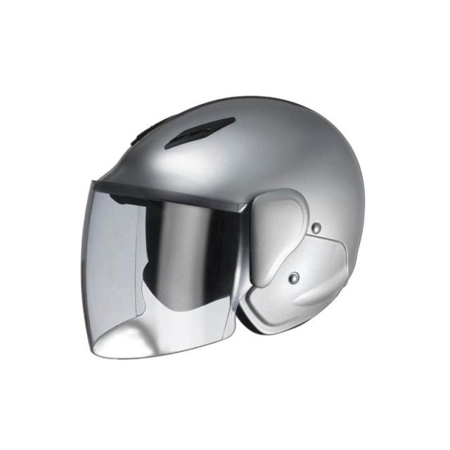 セミジェットヘルメット シルバー F BH-17S [シールド付き 二輪 バイク用品 ユニカー工業]