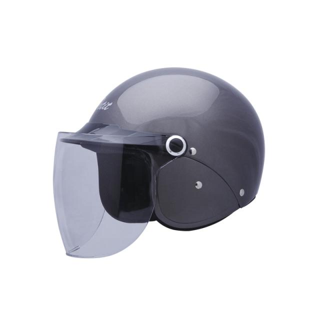 セミジェットヘルメット Ver.F2 ガンメタリック F BH-25G [シールド付き 二輪 バイク用品 ユニカー工業]