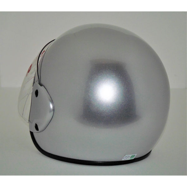 ジェットヘルメット シルバー SHIRO SH-215 ジェットヘルメット