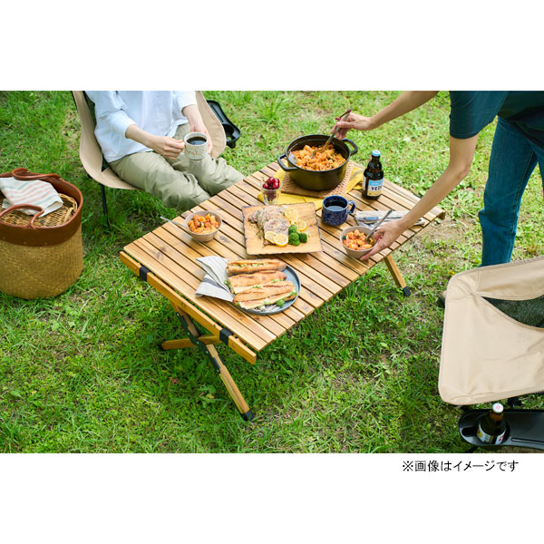 アウトドアテーブル アカシア 90×60cm WRT-90 [ウッドテーブル