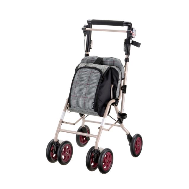 シルバーカー アルキュート CP-G グレンチェック 044195 [介護 歩行補助 高齢者 収納 コンパクト リッチェル]