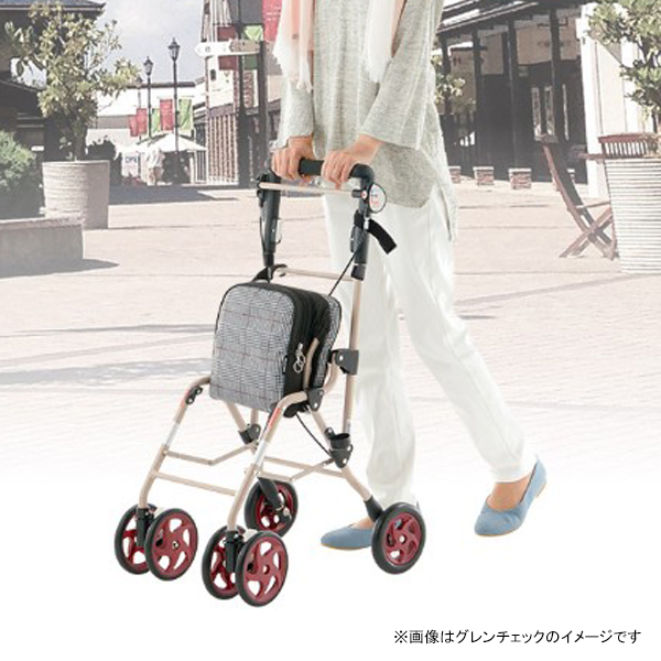 シルバーカー アルキュート UL フラワー 044196 [介護 歩行補助 高齢者 収納 コンパクト リッチェル]_1