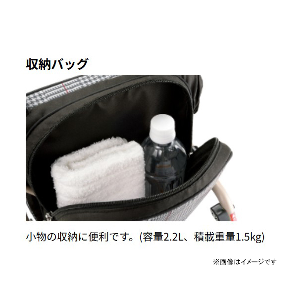 シルバーカー アルキュート UL フラワー 044196 [介護 歩行補助 高齢者 収納 コンパクト リッチェル]_4