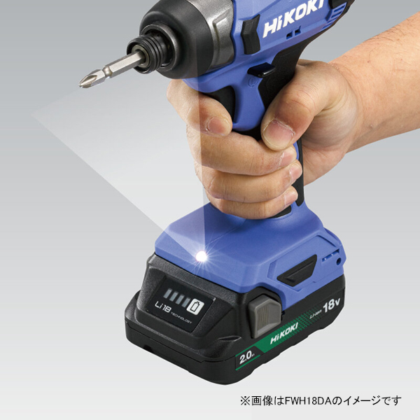 18V コードレスインパクトドライバ セット品 FWH18DA（2BG） [ボルト締め 解体作業 自動車整備 空調 配管 工事 ハイコーキ]_3