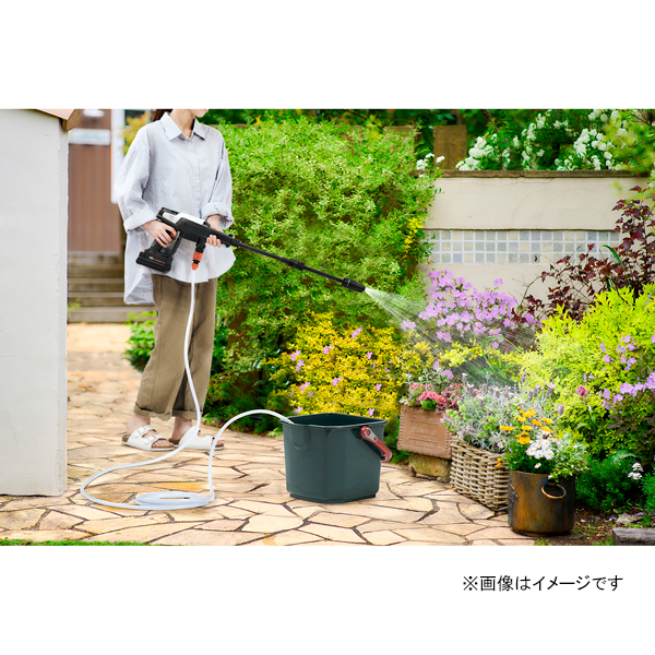 高圧洗浄 ハンディウォッシャー 2.2Mpa 充電式 ホワイト JHW-201 [コードレス 軽量 洗車 外壁掃除 汚れ落とし 屋外掃除 アイリスオーヤマ]