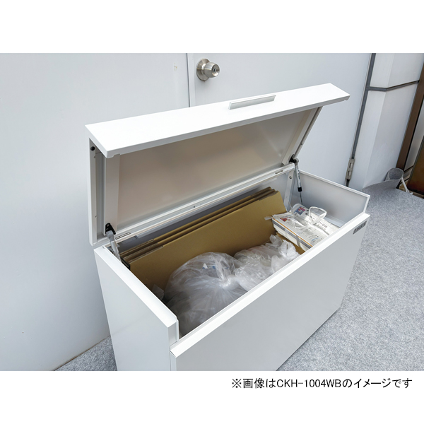 クリーンストッカー 200L ダークグレー CKH-1004GB [小型 屋外収納ボックス 物置 ゴミストッカー スチールタイプ 家庭用 ダイケン]_4