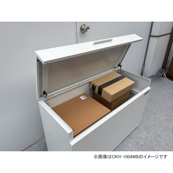 クリーンストッカー 200L ダークグレー CKH-1004GB [小型 屋外収納ボックス 物置 ゴミストッカー スチールタイプ 家庭用 ダイケン]_5