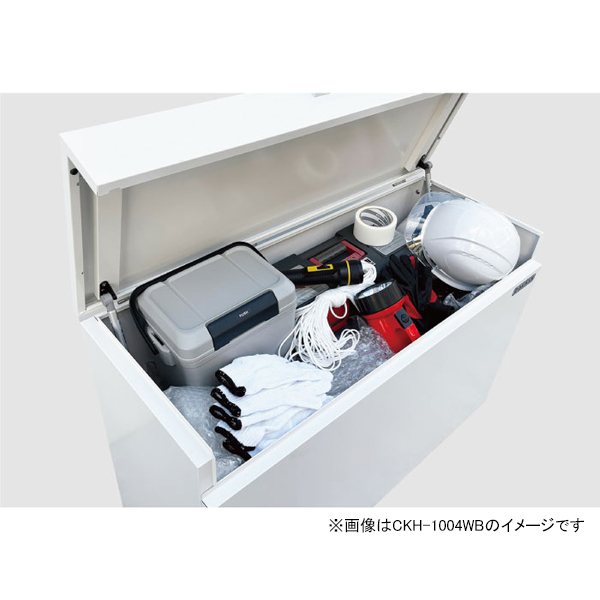 クリーンストッカー 200L ダークグレー CKH-1004GB [小型 屋外収納ボックス 物置 ゴミストッカー スチールタイプ 家庭用 ダイケン]_7