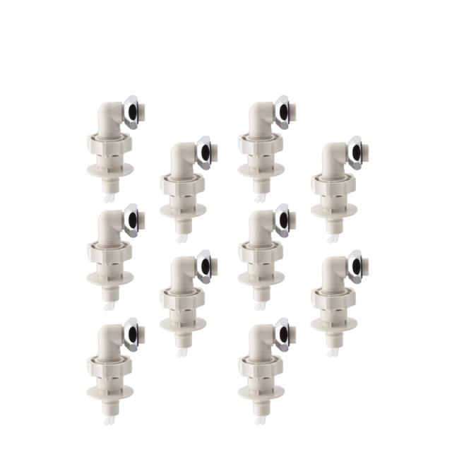 洗濯機用 ストッパー付ニップル 10個入 日本製 GA-LB025 [カクダイ まとめ買い 給水 接続 蛇口 GAONA]