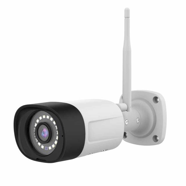 センサーライト付 屋外IPカメラ JA-PJ2031-W [センサーカメラ 防犯カメラ 防犯対策 Wi-Fi LED 水鏡]