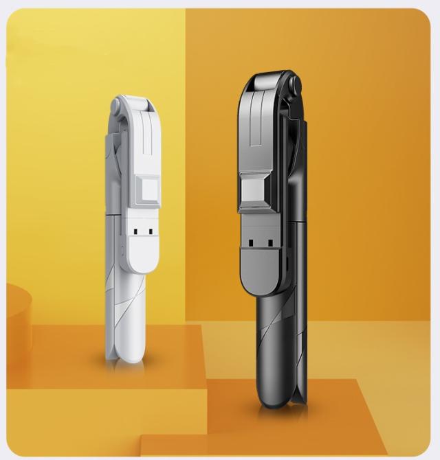 ワイヤレスセルカ棒 ホワイト DL-R07WH [三脚 計量 コンパクト自撮り棒