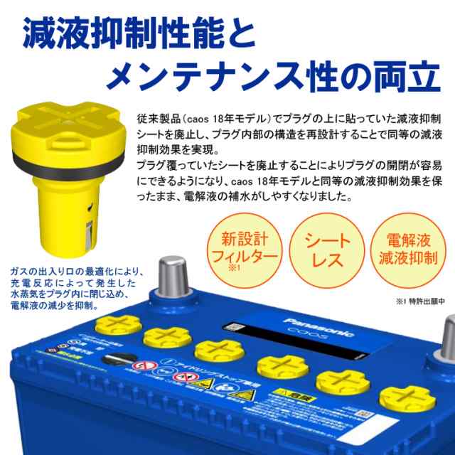 カオス バッテリー /C8 パナソニック 標準車充電制御車用 正規品 全国送料無料 代引き手数料無料｜ マーケット