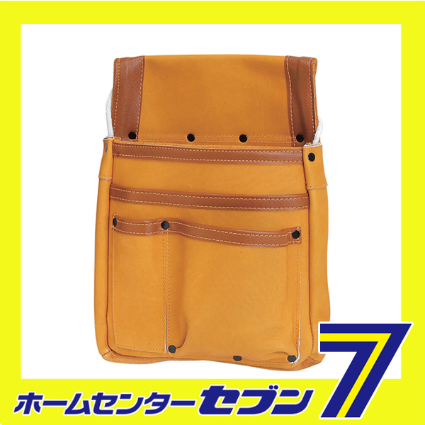 本革製マチ付釘袋 SHMK-BR藤原産業 [収納用品 腰袋 サック 革釘袋]