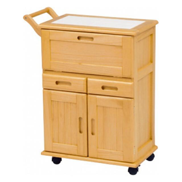キッチンワゴン (約)幅59×奥行30×高さ73cm MW-3709NA 萩原 [家具 インテリア]