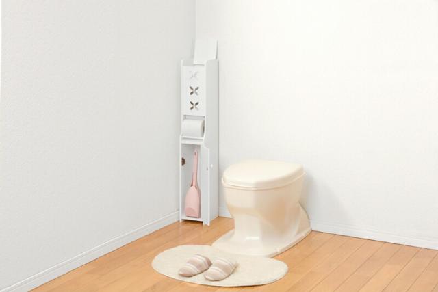 トイレラック (約)幅15.5×奥行20.5×高さ93cm MTR-4008WH 萩原 [家具 インテリア]_2