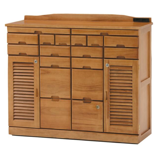 ＦＡＸ台 (約)幅96×奥行32×高さ83cm MFX-8209LBR 萩原 [家具 インテリア]の通販は