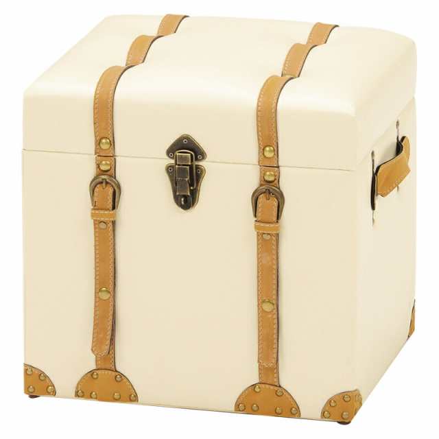 収納スツール (約)幅40×奥行36×高さ41cm MC-6000IV 萩原 [家具 インテリア]の通販は