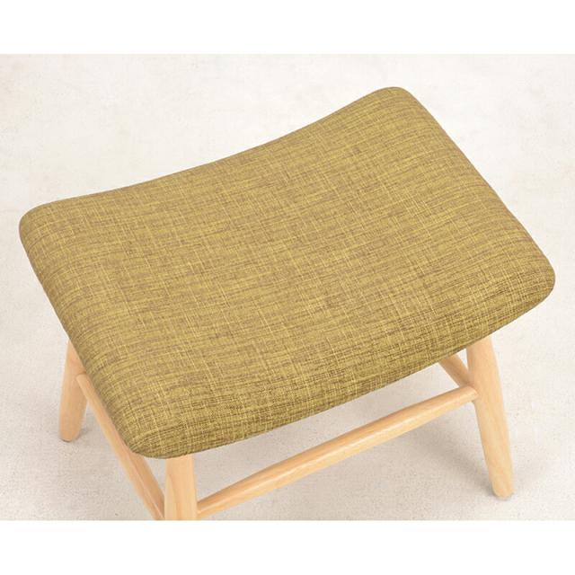 〔2個セット〕 スツール オットマン 約幅47×奥行34×高さ42cm ブラウン 木製 ラバーウッド 完成品 リビング ダイニング〔代引不可〕 2個セット〕 スツール オットマン 約幅47×奥行34×高さ42cm