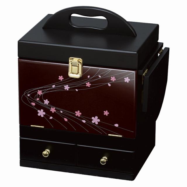 コスメボックス (約)幅26×奥行19×高さ32cm MUD-6163EN 萩原 [家具 インテリア]