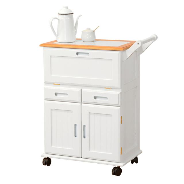 キッチンワゴン (約)幅59×奥行30×高さ73cm MW-3709NW 萩原 [家具 インテリア]_2
