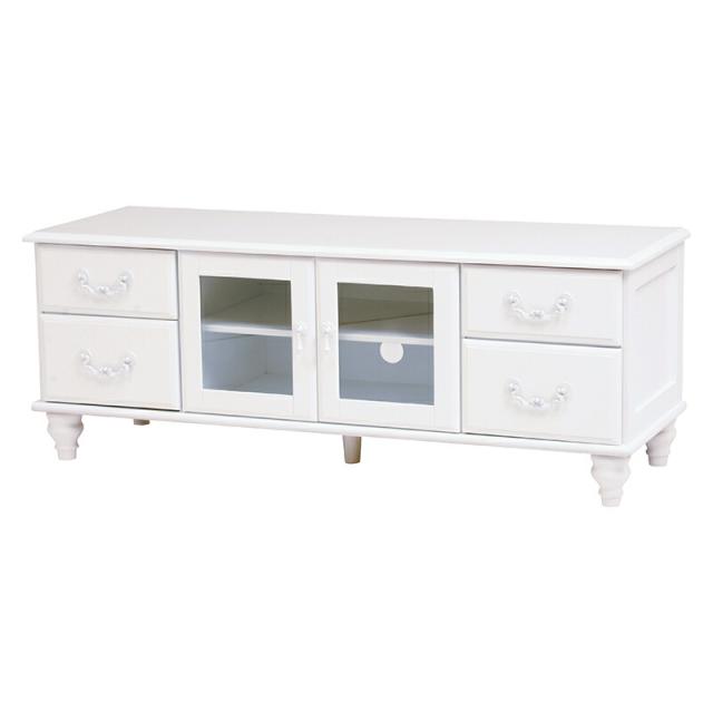 テレビ台 (約)幅120×奥行40×高さ45cm MTV-5772WH 萩原 [家具 インテリア]