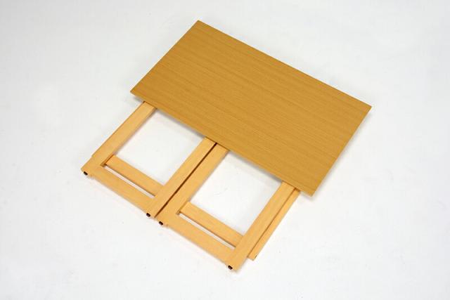 折りたたみテーブル (約)幅80×奥行40×高さ71cm VT-7812NA 萩原 [家具 インテリア]_4