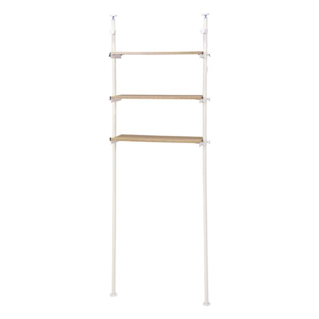 突っ張り洗濯機ラック (約)幅70×奥行24×高さ187〜264cm KTR-3153WH 萩原 [家具 インテリア]の通販は