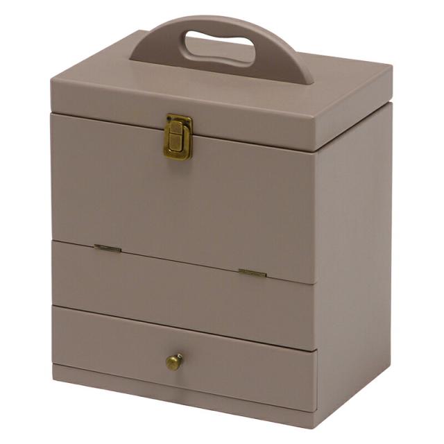 コスメボックス (約)幅27×奥行18×高さ35cm MUD-6740GY 萩原 [家具 インテリア]