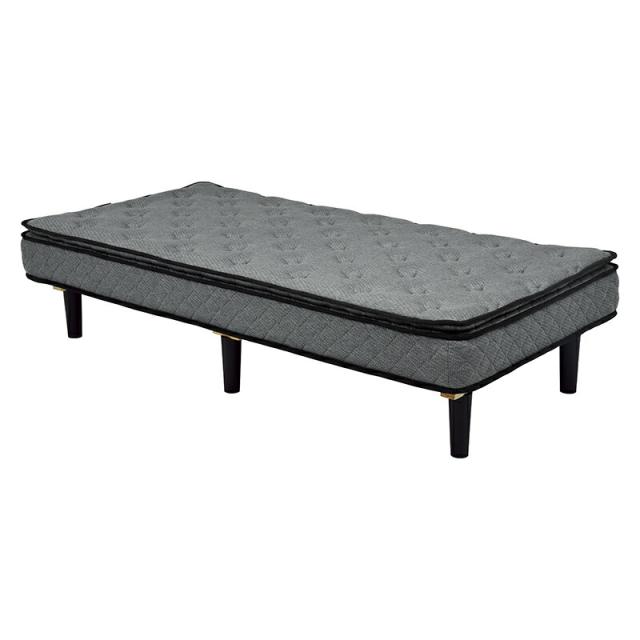 ポケットコイルマットレスベッド (約)幅95×奥行195×高さ46cm KMB-3108GY 萩原 [家具 インテリア]