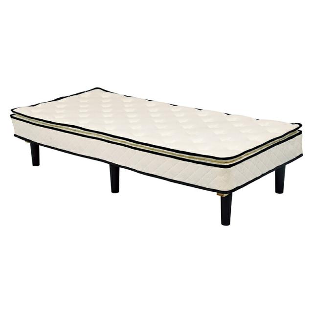 ポケットコイルマットレスベッド (約)幅95×奥行195×高さ46cm KMB-3108WH 萩原 [家具 インテリア]