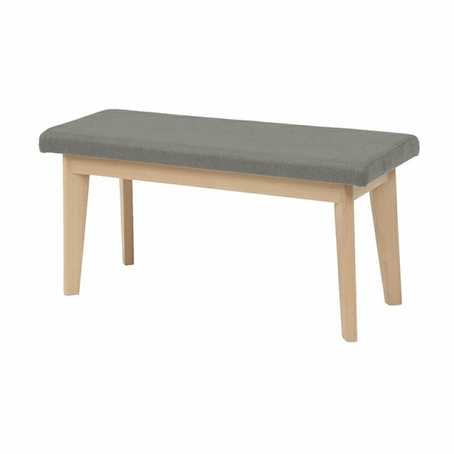 ダイニングベンチ (約)幅100×奥行33×高さ43×座面高43cm MI-8613NA-LGY 萩原 [家具 インテリア]の通販は 8,386円
