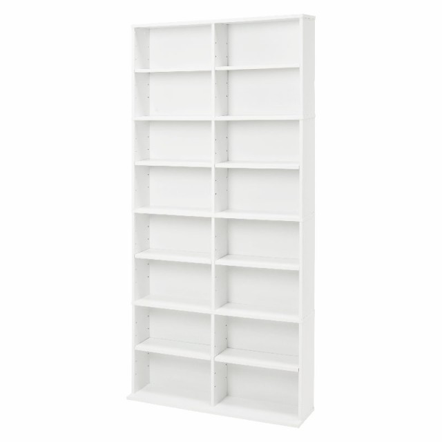 ブックシェルフ (約)幅90×奥行22.5×高さ184.5cm RCC-1178WH 萩原 [家具 インテリア]の通販は