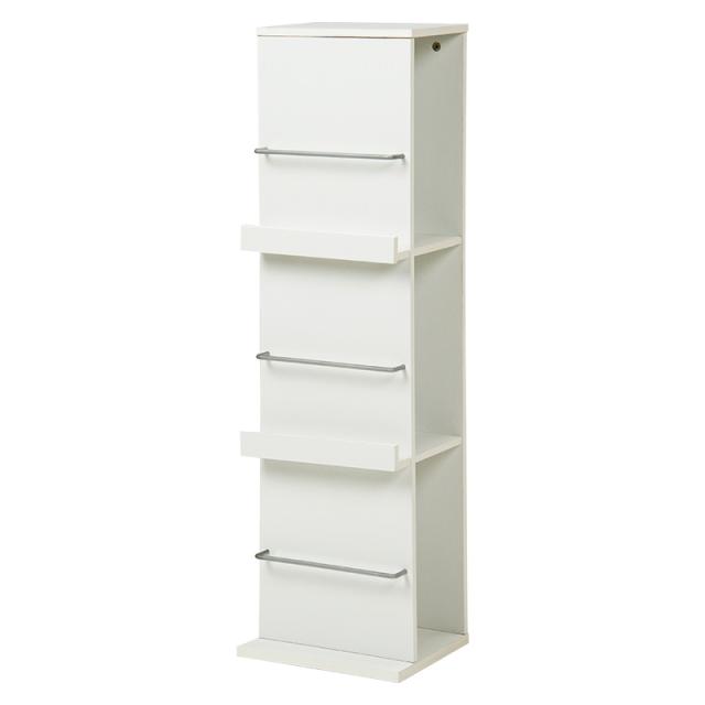 ブックスタンド (約)幅29.5×奥行25×高さ108cm RBS-1027WH 萩原 [家具 インテリア]