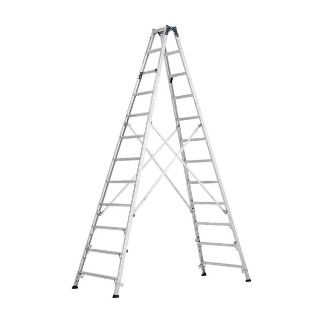 専用脚立 約360cm MXB-360F [alinco 脚立 高所作業 業務用専用脚立 幅広踏ざん リベット方式 折畳式 アルインコ]_3