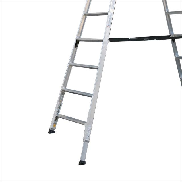 伸縮脚付専用脚立 KARU 約360cm KARU-360 [alinco 脚立 高所作業 伸縮脚タイプ アルミ リベット方式 折畳式 アルインコ]_3
