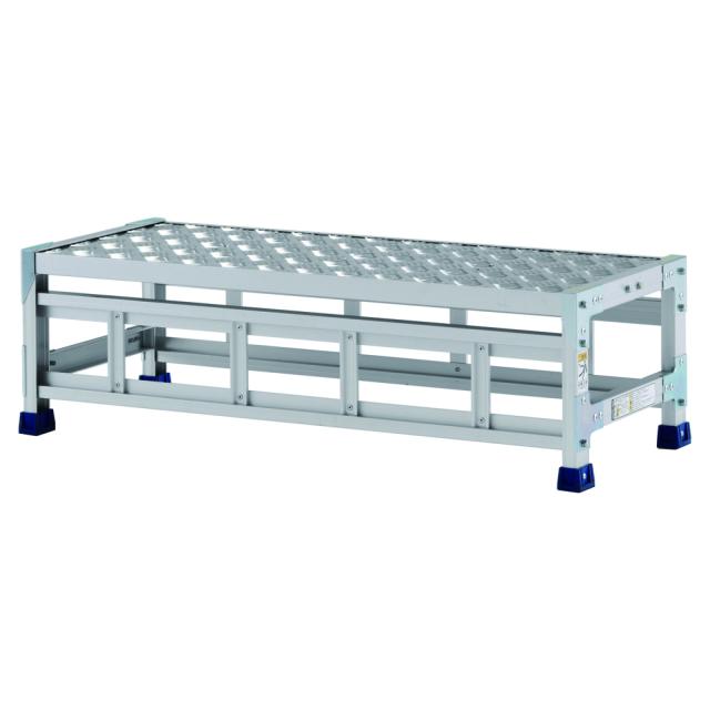 アルインコ 作業台 CSBC 1段 (天板寸法1000x400mm 天板高300mm) CSBC131S [アルミ 天板縞板タイプ 組立式作業台 工場 倉庫 踏台 踏み台 はしご 梯子 ハシゴ DIY 工具 alinco]