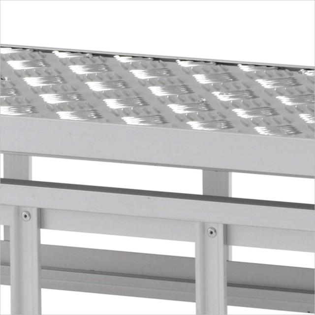 アルインコ 作業台 CSBC 1段 (天板寸法1000x400mm 天板高300mm) CSBC131S [アルミ 天板縞板タイプ 組立式作業台 工場 倉庫 踏台 踏み台 はしご 梯子 ハシゴ DIY 工具 alinco]_3