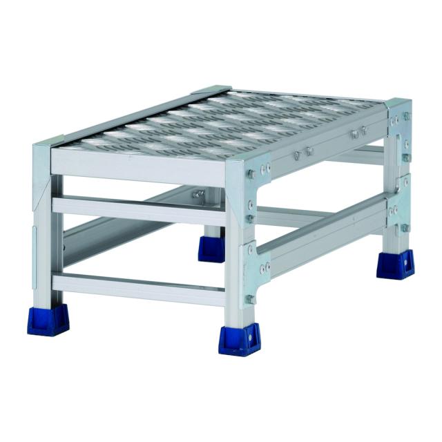 アルインコ 作業台 CSBC 1段 (天板寸法300x600mm 天板高さ250mm) CSBC123WS [アルミ 天板縞板タイプ 組立式作業台 工場 倉庫 踏台 踏み台 はしご 梯子 ハシゴ DIY 工具 alinco]_4