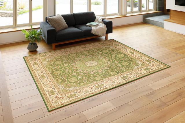 モダン ラグマット/絨毯 〔プリシア 約230×230cm〕 洗える 撥水 防滑加工 転写プリントラグ 〔リビング ダイニング〕 モダン ラグマット&frasl;絨毯 パレス 約230×230cm 洗える 撥